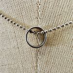 Origami Owl Sterling silver Let It Go silver tone circle pendant necklace Photo 2