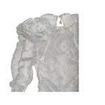 FOR LOVE & LEMONS Pearl Mesh Ruched Sheer Dress Size Small White Photo 5