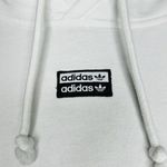 Adidas  Three Stripe Vocal White & Black Cropped Hoodie Sweatshirt Size S Photo 4