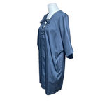 & Other Stories & Other Stories Dress Tunic Short Sleeve Lace-Up Neckline Black Size US 10 Photo 4