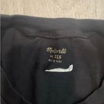 Madewell  Black Short Sleeve Tie Front T-Shirt Photo 1