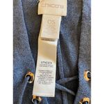 Chico's  Denim Blue Lace Up Fringe Knit Poncho OS Photo 8