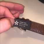 Brighton Vintage Brown Leather Studded Metal Embellished Cowgirl Western Belt M Photo 8