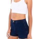 🔃High Waisted Aili Artisan Jeans Denim Shorts Blue Photo 0
