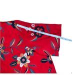 Alfred Dunner Women's Vintage Hawaiian Floral Red Collard Blouse Size 22W Photo 3