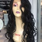 Wig Lacefront 40 inch Long Curly Black Wig 2019 Photo 0