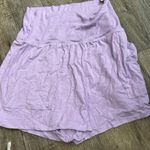 Aerie NWT  Lavender High-Waisted Shorts size L Photo 3