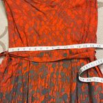 Monsoon Elegant Red and Gray tie waist side pockets Women's Dress Photo 9