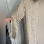 Yet Again Women’s M Pale Heathered Tan Camel Long Turtleneck Sweater Dress  Photo 1