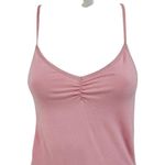 American Eagle Cinched Front Tank Top V-Neck Spaghetti Straps Blush Pink Size XS Photo 4