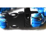 Source Unknown NWOT Paracord Blue/Black/White 7.5" Buckle Latch Unisex Trendy Bangle Bracelet Photo 2