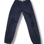 I & M Jeans I&M Black Label Jeans Size 1 26x24 High Rise Boyfriend Jeans Distressed Joggers Photo 0