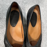 Earthies Vanya Women's Black Leather Slip Ons Size 9B Casual Flats Photo 7