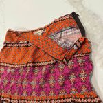 Speechless Vintage Bohemian Floral Mini Skirt Women's Medium Orange Hippie Boho Photo 3