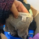 Dress Barn  Gray Knit Ruffle Sweater Vest Photo 2