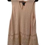 Torrid Lace Insert Gauze Cutout Neck Tank Top Size 0 Large Photo 0