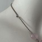 Bellagio crystals pink rose quartz choker necklace moonstone boho necklace Photo 1