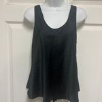 Victoria's Secret Victoria’s Secret Black Satin Bow Back Tank Photo 3
