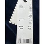 Juicy Couture  Velour Skirt Mini Skater Y2K Rhinestone Logo Navy‎ Blue M Photo 3