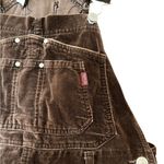 Jordache  Vintage 90s Y2K Carpenter Overalls Chocolate Velvet Fall Size 7/9 M Photo 2