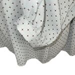 Loft  3/4 Sleeve Blouse Crochet Detail Criss Cross Laced Neck Tassels Size Med Photo 5