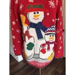 Designer Originals Studio Christmas Holiday Ugly Sweater Women Sz Small Snowman Photo 1