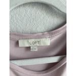 Ann Taylor LOFT Women's Large Maeve Mixed Media Blouse Crochet Lace Sleeved Shirt Top Photo 4