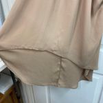 Sweet Pea  NY&CO tan pink reptile animal print tie neck loose tunic high low top Photo 3