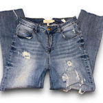 Streetwear Society 682  Skinny Jeans Size 7 Stretchy Destroyed High Rise Mom Photo 0