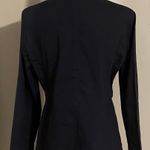 Eileen Fisher Linen Blend High Collar Peplum Jacket Blazer Photo 3
