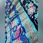 Vintage Lady Carol Midi Dress Floral Geometric Print 80s Boho Style Size 10 Photo 6