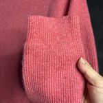 Loft  Dress Womens Large Orange Cowl Neck Sweater Dress Long Sleeve Knee Length M Photo 6