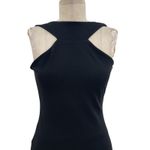 Nookie  Long Gown Maxi Dress Bodycon Halter Neck Cut‎ Out Tie Black Size Small Photo 3
