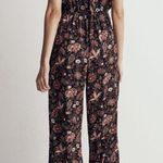 Madewell NWT Ruffled Jumpsuit Fall Floral Small Wide Leg Small Photo 1