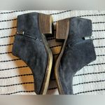 Lucky Brand leather zip up booties, navy blue Photo 5