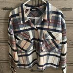 These Three Boutique Blue B Plaid Shacket Photo 2
