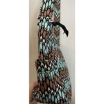 Vera Bradley Sierra Stream Hipster Crossbody Turquoise Brown Purse Handbag READ Photo 3