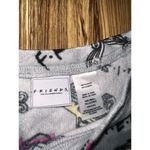 FRIENDS TV Series Pajama PJ‎ Set Women's Small S Top Pants Briefly Stated Soft Gray Photo 2