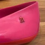 Melissa  Pink/Orange Feeling II Metal Bow Jelly Flats Size 39 Photo 5