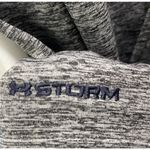 Under Armour Hoodie Women's S Gray Hot Pink Loose Fitted Coldgear Storm Big Logo Photo 3