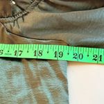 Belle Sky  Green Satin Cold Shoulder Top Sz Med Cuff Sleeves Whimsigoth Witchcore Photo 4