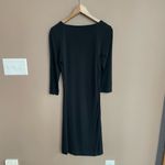 Diane Von Furstenberg  Square Neck 3/4‎ Sleeve Dress in Black Size 10 Photo 1