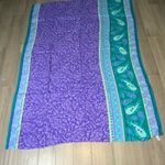 Diane Von Furstenberg  Turquoise & Purple 1 Pc Swimsuit Sarong & Hair Scrunchie Photo 6