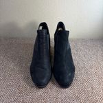 Eileen Fisher  Booties Sz 9.5 Black Nubuck Leather 'Even' Women's MSRP $258 EUC Photo 1