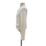 J.Crew  Odette Cable-knit Sweater Lady Jacket in Cotton-Blend Bouclé Ivory Small Photo 6