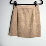 Aritzia Wilfred Free faux suede tan mini skirt Medium Photo 1