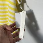 Caslon Butter Yellow and white Thermal tank top Women's size M, NWT Photo 4