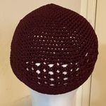 Unisex Crochet Knit Stretchable Skull Beanie Hat Handmade /Prayer Cap Purple Photo 3