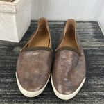 Frye  Brown Metallic Melanie Slip On Flat Sneaker Shoe 7.5 Photo 1
