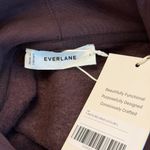 Everlane Cropped Luxe Fleece Hoodie in Dark Chocolate, Size Large Photo 6